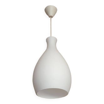 Vintage opaline drop pendant light from the 60s/70s