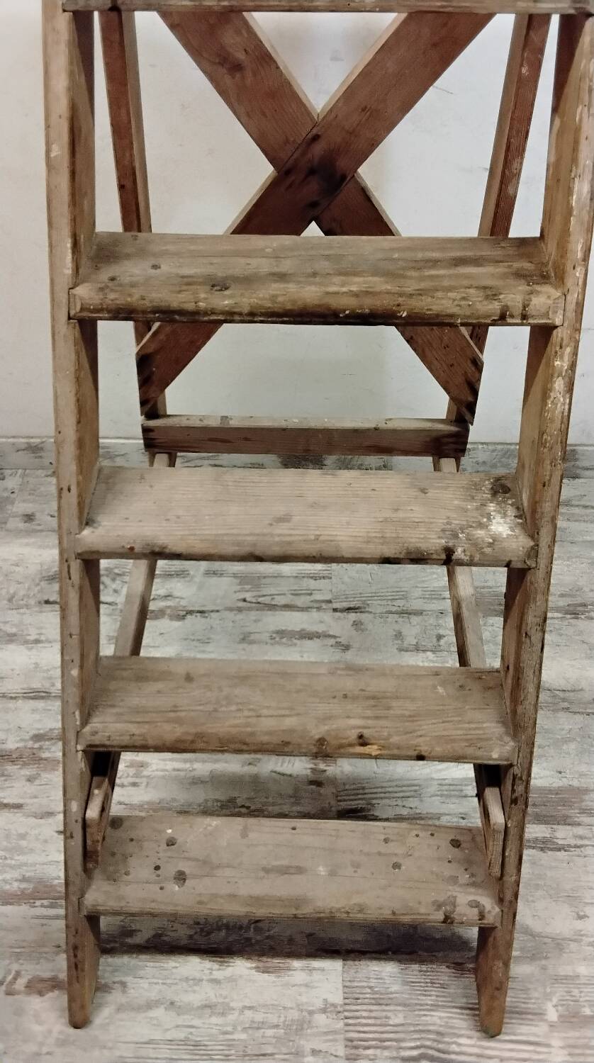 Wooden stepladder