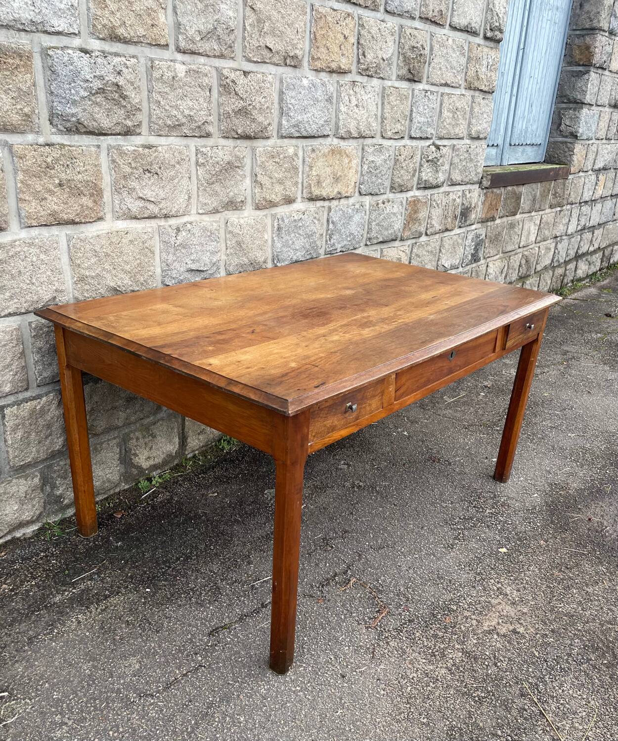 Cherry Wood Desk with three drawers