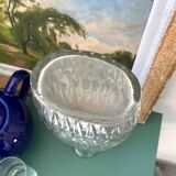 Carafe en verre taillé
