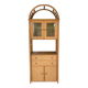 Meuble vaisselier bois et rotin