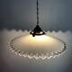 Suspension opaline, éclairage vintage
