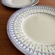 Set of 2 Creil and Montereau blue dishes – vintage serving plates