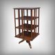Large Revolving Bookcase in Solid Mahogany – Late 19th Century