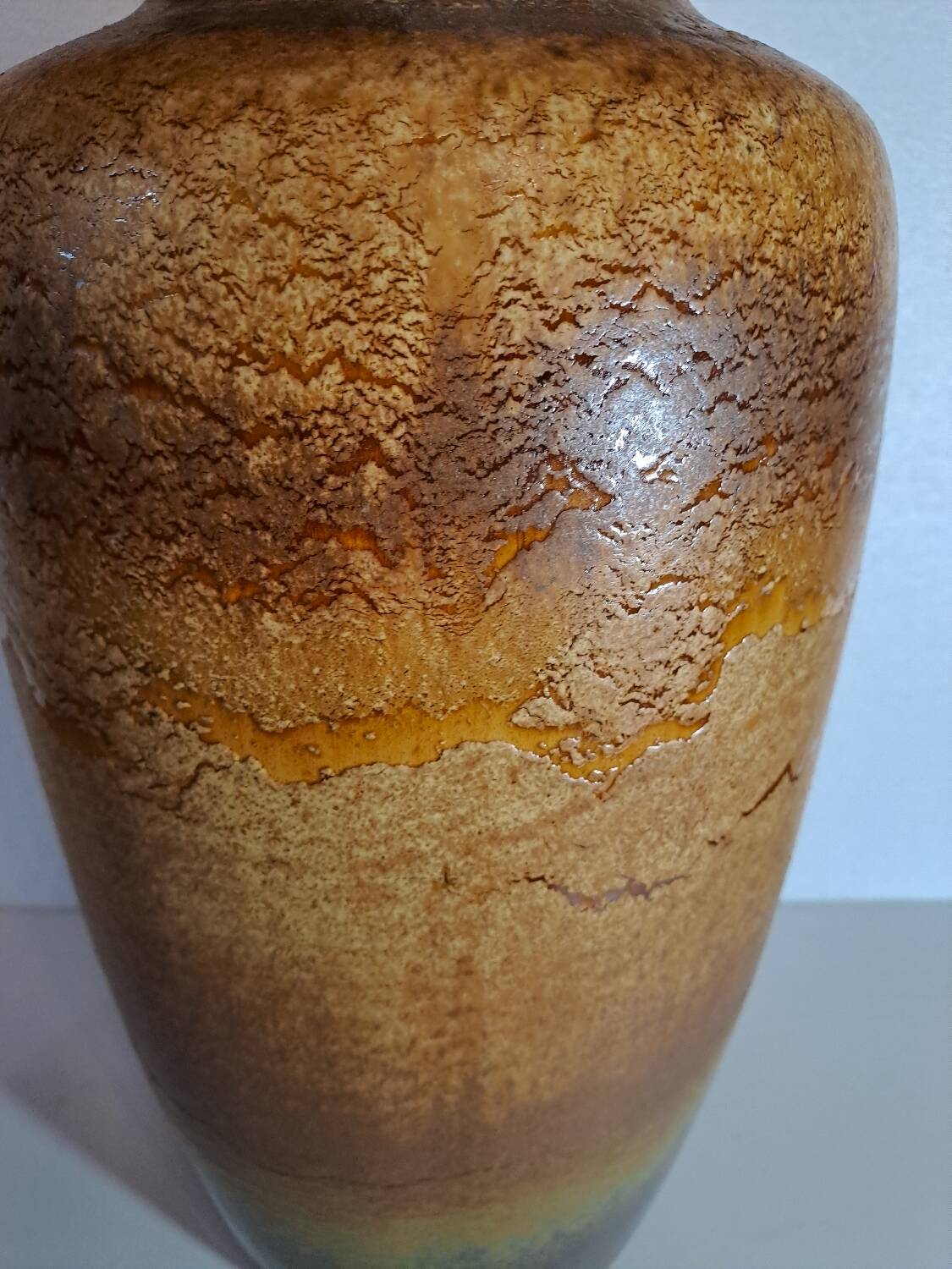 Large West Germany ceramic vase h 46 cm