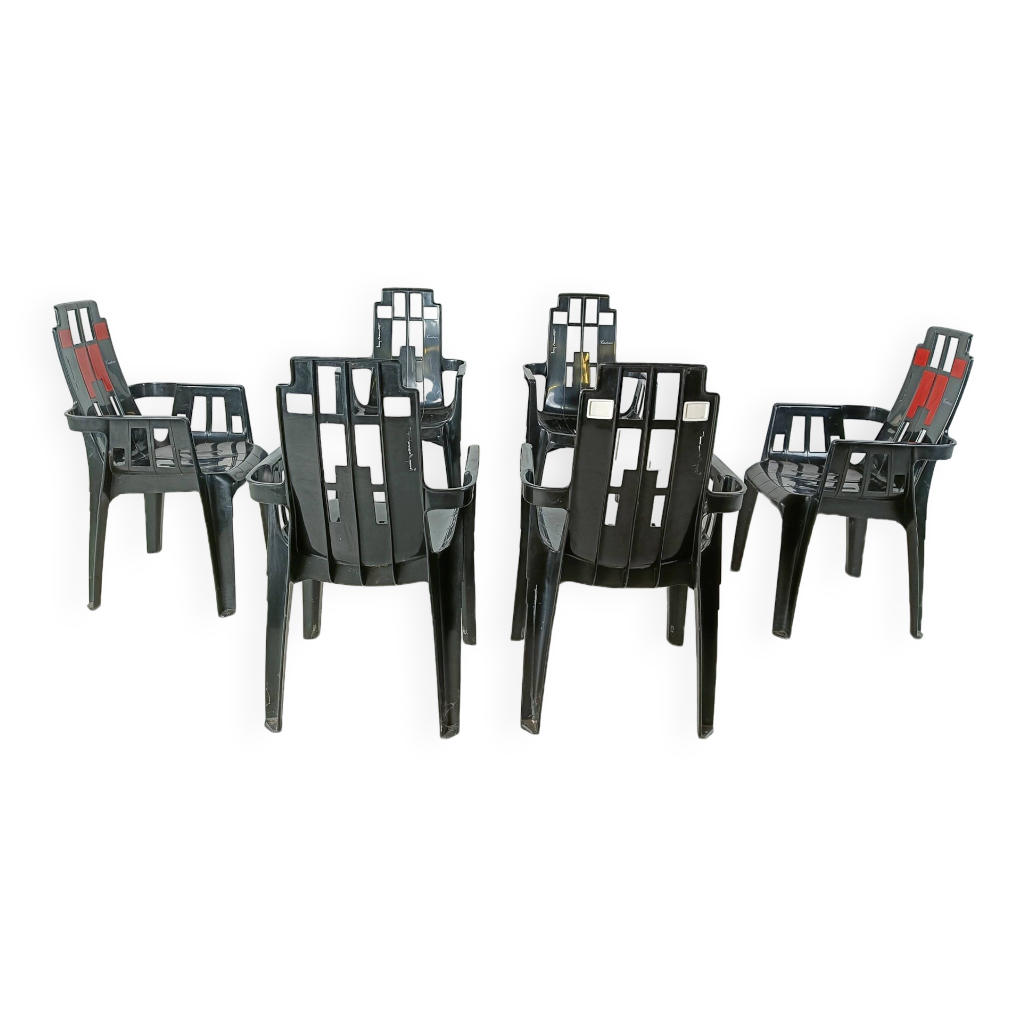 Boston Chairs by Pierre Paulin for Henry Massonnet, 1988, Set of 6