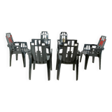 Boston Chairs by Pierre Paulin for Henry Massonnet, 1988, Set of 6