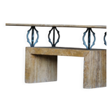 Mid-century rectangular marble coffee table, made in Italy, 1970s.