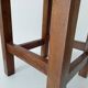 Antique solid oak stool Mountain Chalet