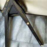 Paire de sellettes tripodes anciennes patine noire