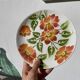 8 Moulin des Loups flower-patterned dinner plates