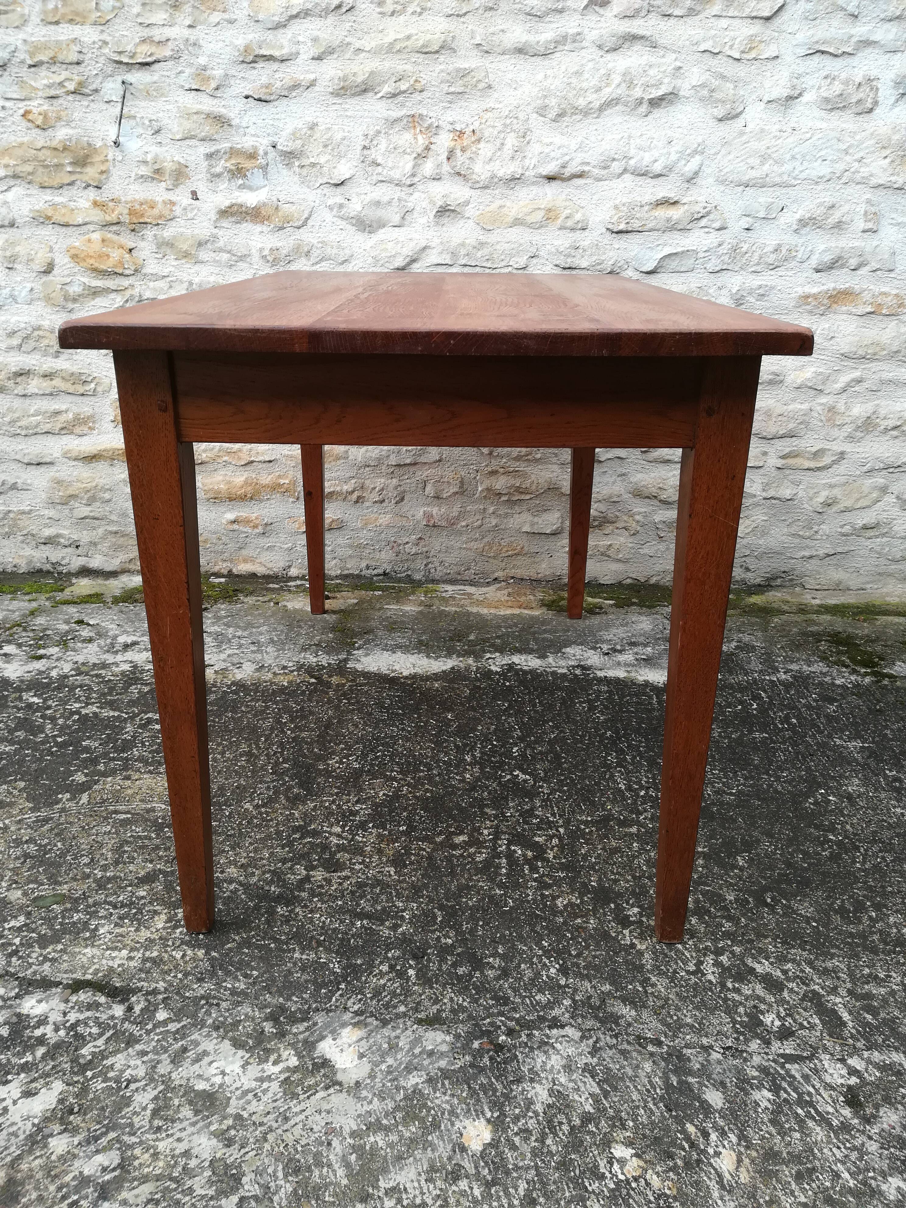Oak farmhouse table