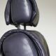 Vintage postmodern leather Italian Memphis lounge armchair