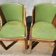 Pair old chairs wood