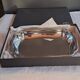 Rectangular scalloped service platter in stainless steel – Jean Couzon Silversmith