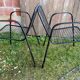 Pair of Antique EMU RIO Armchairs in Black Metal Vintage