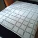 Small old linen tablecloth with days 1.09 x 1.14 m
