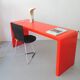 Bureau en fibre de verre orange Années 60