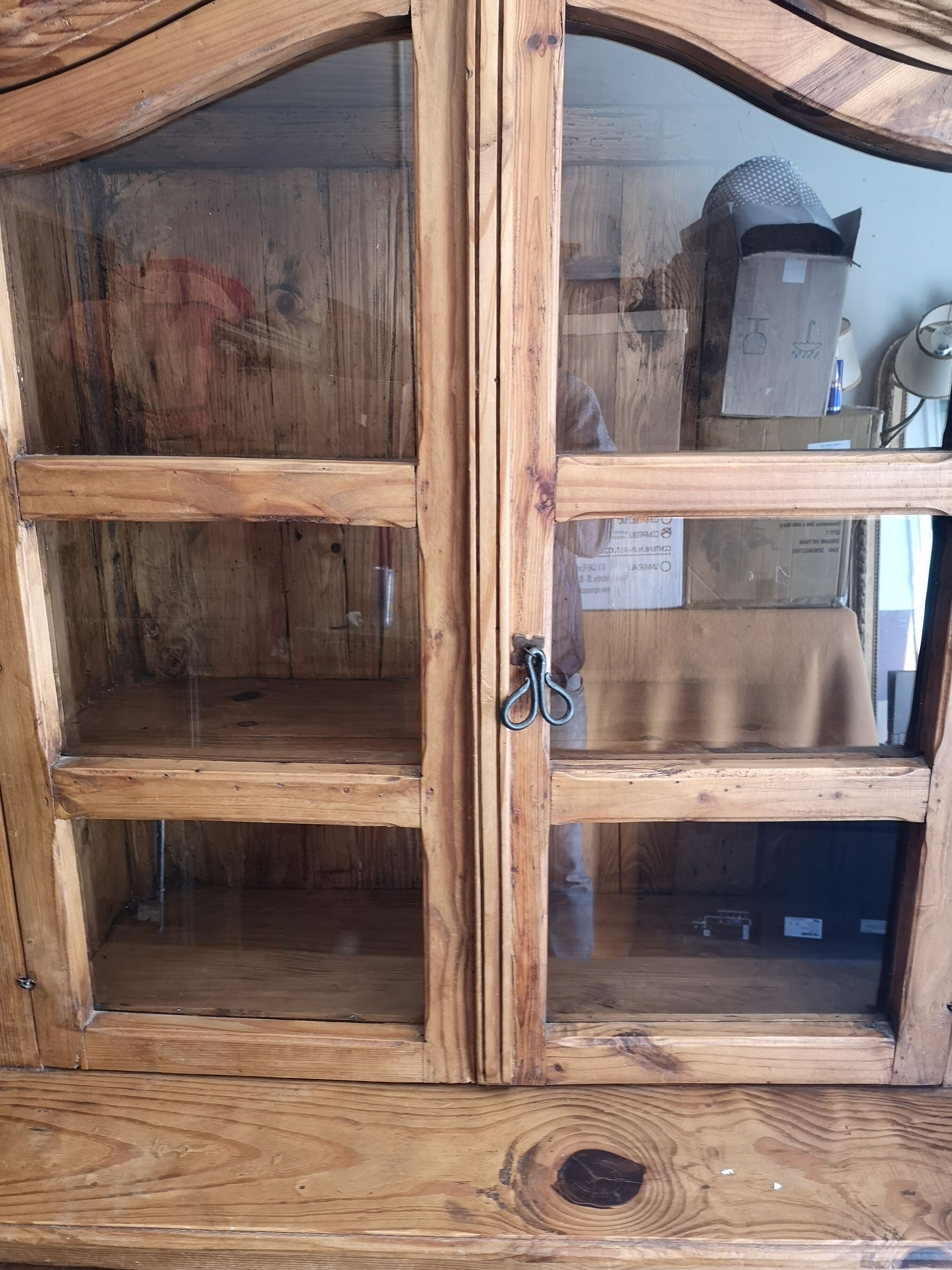 Raw wooden buffet