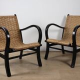 Pair of vintage armchairs by Erich Dieckmann, 1940