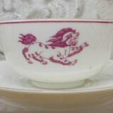 1 cup and under cup Limoges Porcelain David-Néel Benoit de Souza