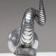 Pair of Horn Silver-Plated Candlesticks, 1960s