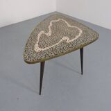 Large German Mosaic Kidney Coffee Table, 1960s