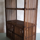 Rattan shelf
