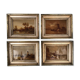 Series of four small framed chromos