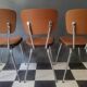 Bistro kitchen chairs in faux leather LOIRE SIEGES Vintage