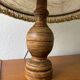 Turned wood lamp from the 60s