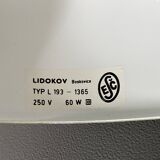 Green metal table lamp by Josef Hurka for Lidokov 1960s