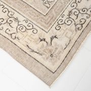 Grand Tapis Oriental Vintage Beige, Tapis Chinois Ancien, 260x342 Cm