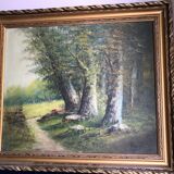 Pair two oil paintings on canvas