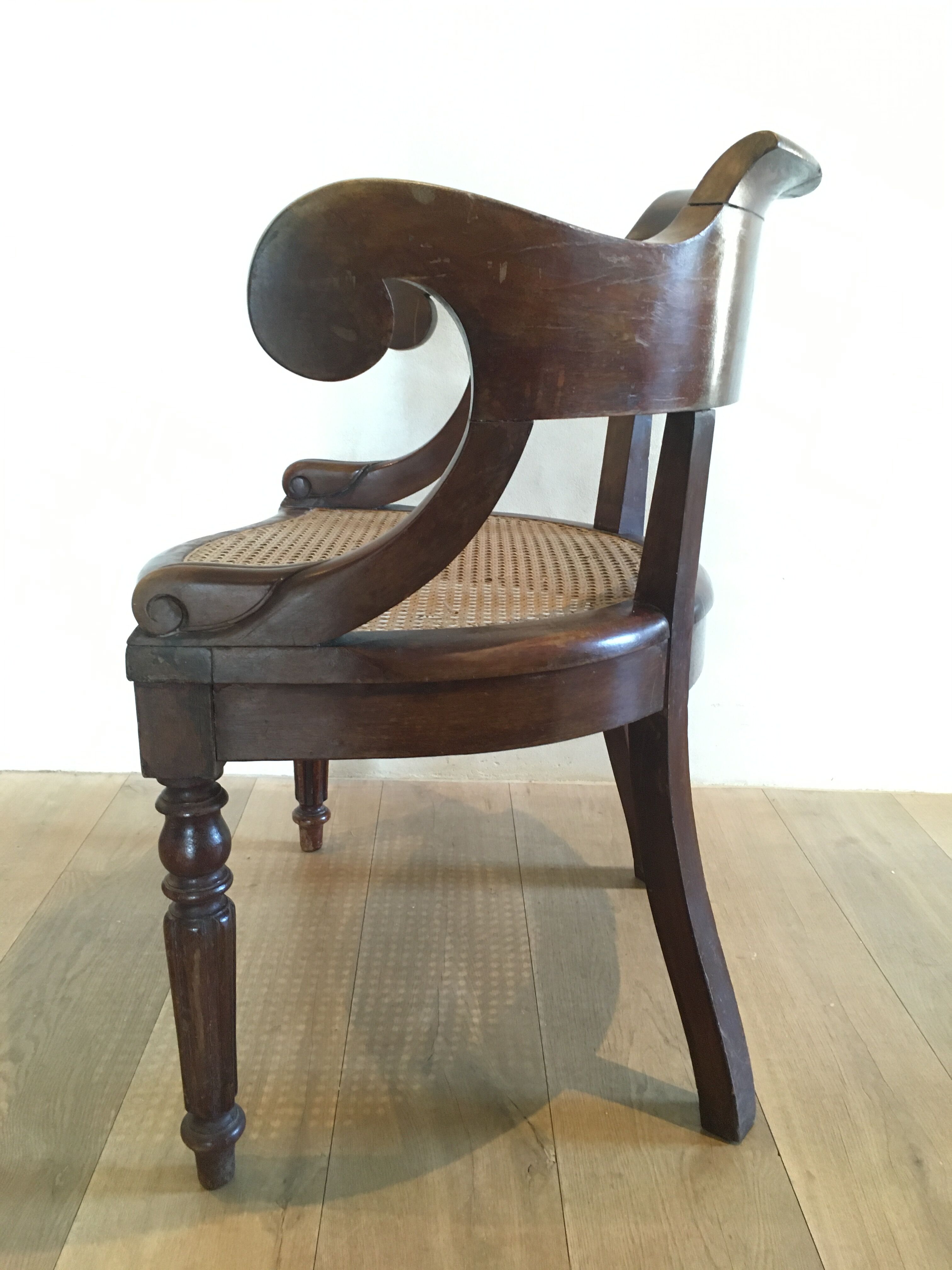 Louis Philippe office chair. Nineteenth century.