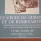 Original poster 1979 - 59x38 exhibition gallery exhibition "The century from Rembrandt to Rubens"
