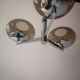 suspension in chrome and smoked glass from Sciolari, italy 1970