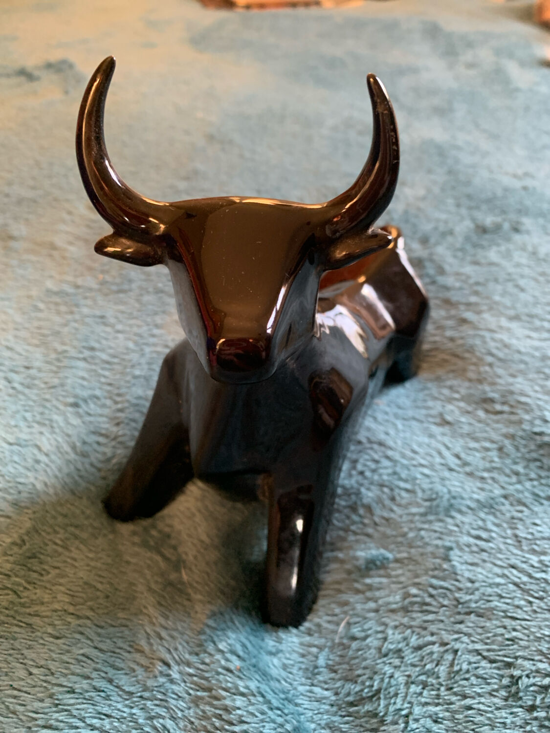 Vintage ceramic bull
