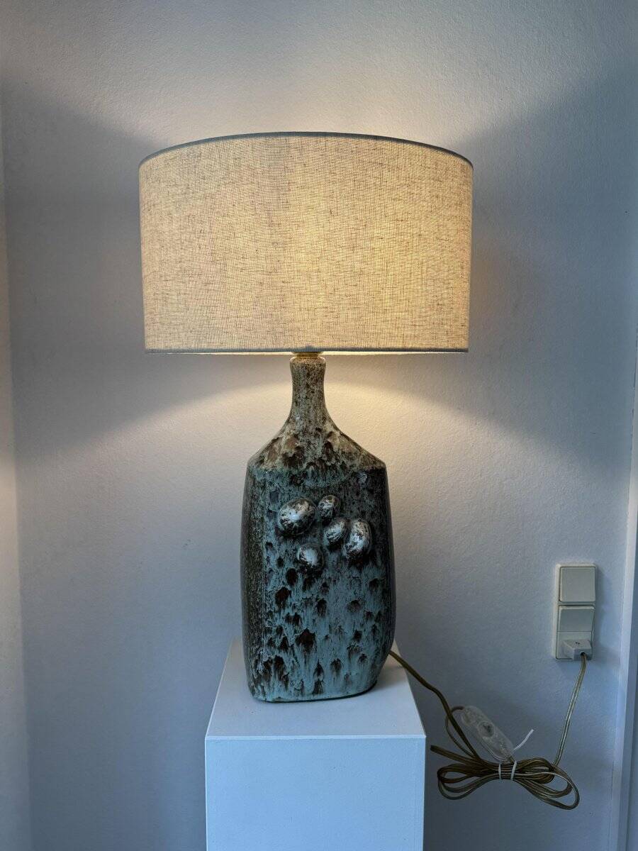 Danish studio ceramic lamp foot, 1960s