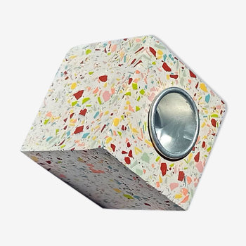 Bougeoir Cube Terrazzo - Néonie