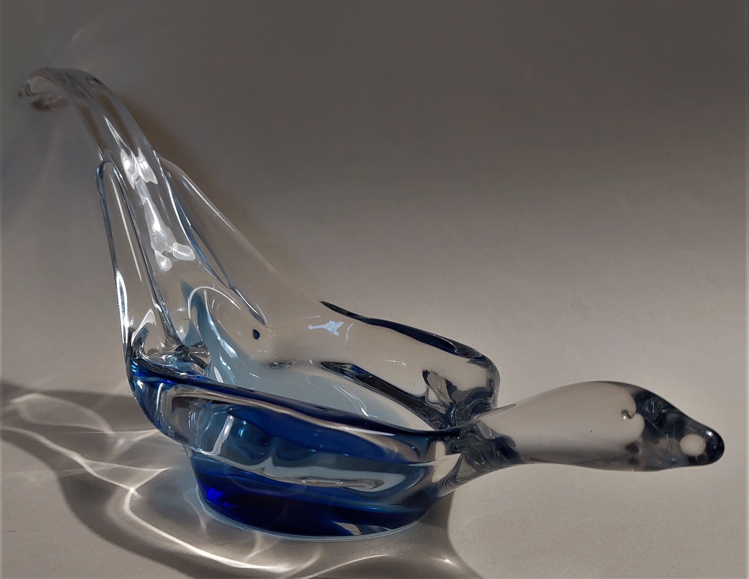 Bayel crystal cup signed bird