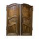 Pair of walnut doors