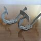 Pair of aluminum coat racks 30 years 40