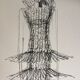 Paco Rabanne: jole press early 1990s vintage fashion illustration.
