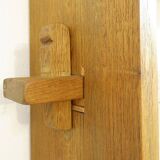 Brutalist shelf in solid wood - 1950s