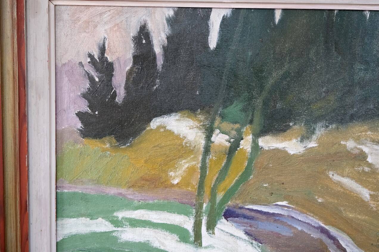 Hjalmar Lundström, Swedish Oil Painting, 1940s, Framed