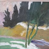 Hjalmar Lundström, Peinture à l’huile suédoise, années 1940, encadrée
