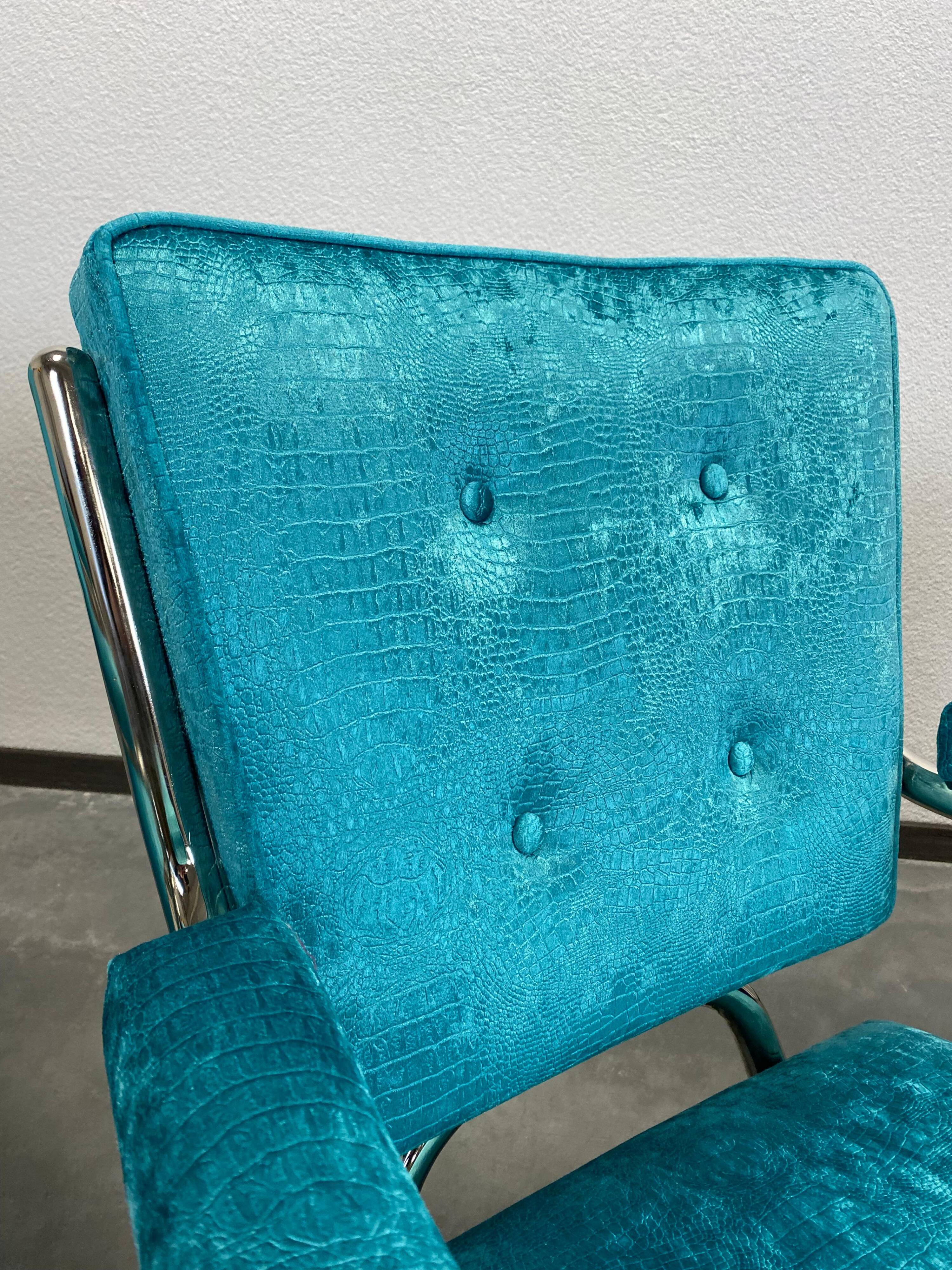 Extravagant Chrome Bauhaus Armchairs
