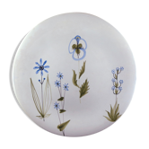 Plat céramique Roger Capron « fleurs » Vallauris 50 design/chambost/jouve