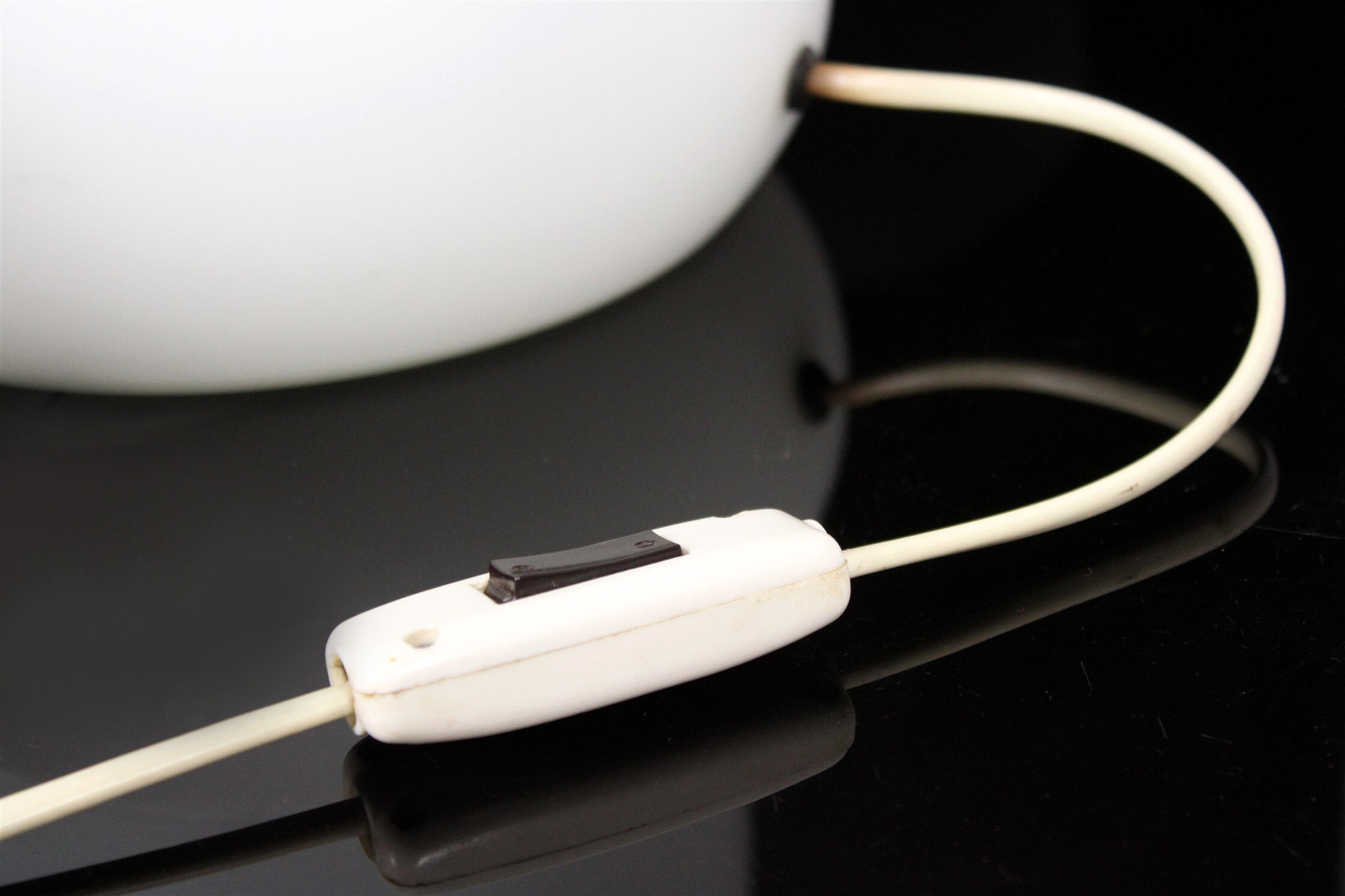 Mid-century glass table lamp from osvětlovací sklo valašské meziříčí, 1970s